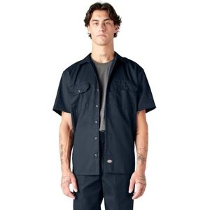 Dickies werkhemd heren korte mouwen, Navy Blauw