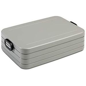 Mepal Take a Break lunchbox large, zilverkleurig, inhoud 1500 ml, lunchbox met scheidingswand, ideaal voor meal prepping, vaatwasmachinebestendig