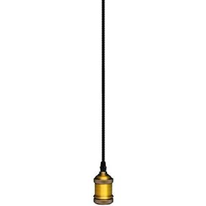 Garza - Vintage gouden lamphouder, textielkabel, verstelbare E27-fitting
