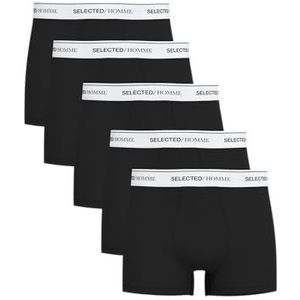 SELECTED HOMME Slhliam Trunk Noos Boxershorts voor heren, 5 stuks, zwart., XL