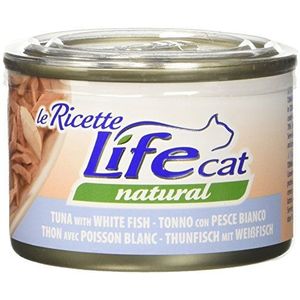 Life Cat 102341 Receptendoos met tonijn en witvis, 150 g