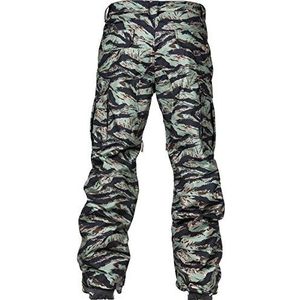 L1 Premium Goods Brigade Panrt '21 Snowboardbroek voor heren, waterdicht, ademend, Tiger Camo