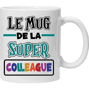 Mok cadeau-idee | mok The Super Collegue | cadeau voor collega op het werk – cadeau voor afscheid man, vrouw, chef-kok, stagiair, pensioen, bedankt, dank u