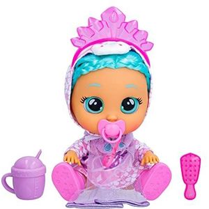 CRY BABIES Kiss Me Elodie interactieve pop met een kus en huilt als een meisje met kapsels, kleding en accessoires, speelgoed voor kinderen en meisjes