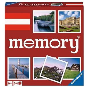 Ravensburger memory® Oosterreich - 20884 - de klassieke spelklassieker met afbeeldingen uit het Oostenrijk, merkspel voor 2-8 spelers vanaf 6 jaar