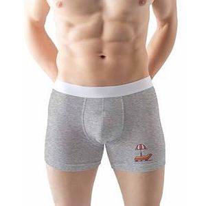 Green Fish Boxer pour homme, gris, M