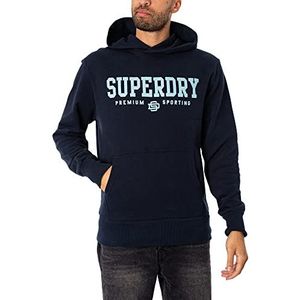 Superdry Sweatshirt met capuchon trainingspak voor heren, Blauw