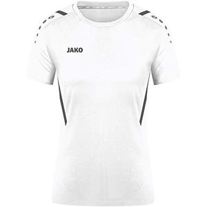 JAKO Challenge Challenge T-shirt voor dames, Wit/Antraciet