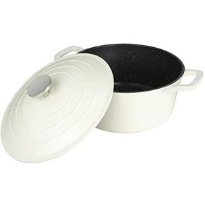 Commichef XR-724CR kookpan van gegoten aluminium, rond, 24 cm, crèmekleurig