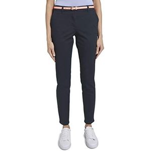TOM TAILOR dames chino slim broek, 10668 - Sky Captain Blue, 40W / 32L