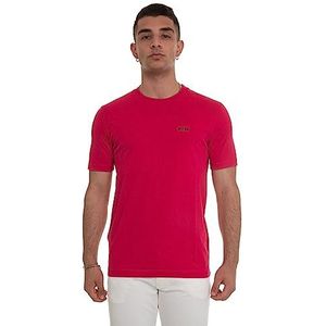 BOSS Heren T-shirt Regular Fit met contrasterende details, Medium Pink 660