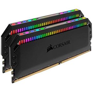 Corsair Dominator Platinum RGB 16 GB (2 x 8 GB) DDR4 3200 MHz C16, dynamische RGB-ledverlichting, geheugenset, zwart