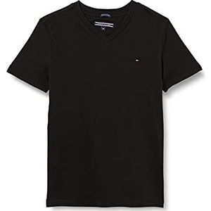 Tommy Hilfiger Basic Vn Knit S/S T-shirt voor jongens, meteoriet