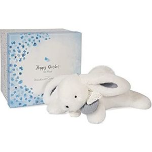 Doudou et Compagnie Happy Glossy-Pantin Pompon wit, DC3735