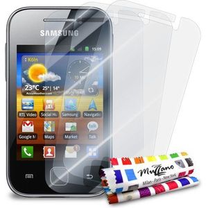 Premium displaybeschermfolies voor Samsung Galaxy Y, 3 schermbeschermfolies [UltraClear] + stylus en reinigingsdoek - Ultieme en duurzame displaybeschermfolie voor uw Samsung Galaxy Y