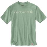 Carhartt Heren T-shirt voor heren, grafisch T-shirt met korte mouwen met logo en losse pasvorm, Loden Frost Heather