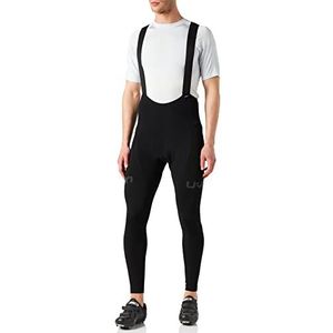 UYN Man Biking Racefast DWR Winter Bib Long Pantalon de Cyclisme, Noir/Noir, XL Homme