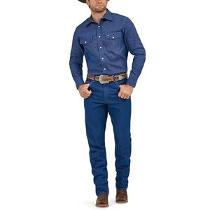 Wrangler Westernshirt met lange mouwen voor heren - Kaki, Indigo