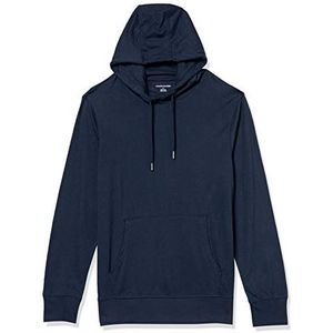 Amazon Essentials Lichtgewicht jersey hoodie voor heren, marineblauw, S