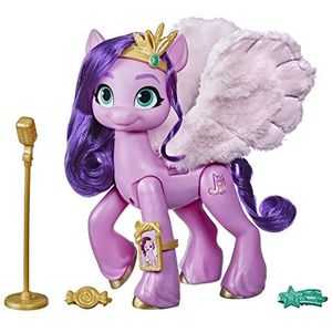 My Little Pony: A New Generation, Prinses Petals Star zingend, roze pony, 15 cm, die kleurrijke muziek zingt en speelt