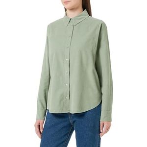 s.Oliver Dames corduroy blouse groen 38 groen 40, Groen