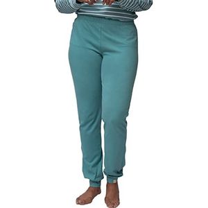 greenjama GOTS gecertificeerde jersey broek pijamabroek dames, Topaas