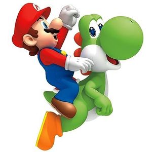 Herpositioneerbare reuzensticker Nintendo Yoshi en Mario Bros