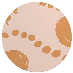 Questo Casa, Ronde muismat met antislip onderkant voor kantoor en thuis, diameter 22 cm
