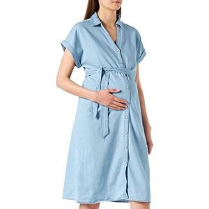 SUPERMOM Dress Nurs SS Tencel Robe, Bleu clair-P191, 36 Femme