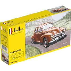 Heller - 80160 - Model - Auto - Peugeot 203 - Schaal 1/43 - Klassiek