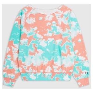 Champion Legacy Minimalist Resort W-Spring Terry all-Over Crewneck Sweat Femme, Allover Pêche Rose, M