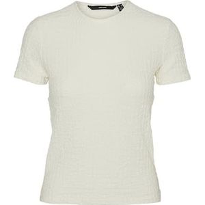 VERO MODA Vmelene Ss Top Jrs T-shirt voor dames (1 stuk), Sneeuwwitje