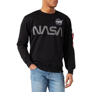 ALPHA INDUSTRIES NASA Reflecterende hoodie voor heren, zwart.