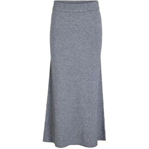 VILA Vililo Ancle Knit Skirt/Pb Vililo Ancle gebreide rok Pb Dames (1 stuk), Medium grijs mengsel.