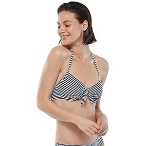 Lovable Omkeerbaar bikinitop voor dames, rigato blu