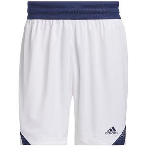 adidas Homme Basketball Icon Squad Short Aeroready, White/Team Navy, M