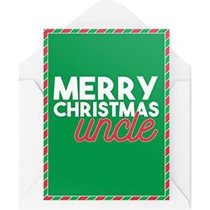 Kerstkaarten | Merry Christmas Uncle | voor hem, feest, zus, tante, Kerstmis voor familie, een geliefde en broer | CBH776