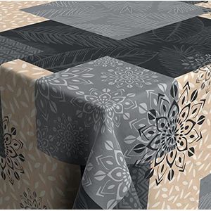 Venilia Taenga 59518 polyester tafelkleed, strijkvrij, rechthoekig, 1,5 x 3 m