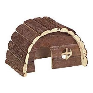 Nobby Woodland Samy knaagdierhuis van hout, 19 x 12 x 10 cm