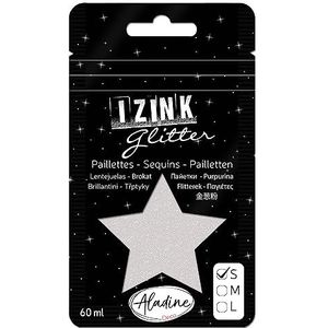 Aladine - Izink Glitter parelmoer parelmoer 60 ml - Decoratieve glitter glitter - hersluitbare zak - decoratieve pailletten voor carterie decoratie verjaardag Kerstmis feesten - 80951