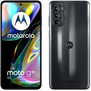 Motorola Moto g82 (6,6 inch 120Hz OLED-display, 50 MP OIS camerasysteem, Dolby Atmos, stereo-luidsprekers, 5000 mAh batterij, 5G, Snapdragon 695 processor, 6/128 GB, Dual SIM), grijs (SP/PT)