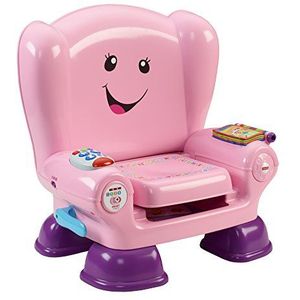 Fisher-Price CFD39 Smart Stages Roze Stoel, Activiteit Stoel Speelgoed voor 1 Jaar Oud met Geluiden, Muziek en Zinnen