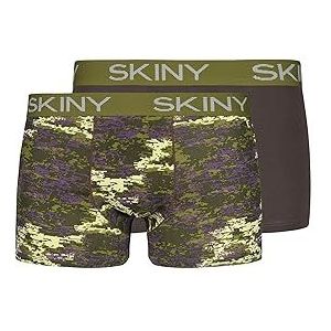 Skiny Cotton Multipack Boxer court homme, Boue camouflage sélection, L