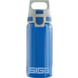 SIGG Viva One Blue Drinkfles voor kinderen (0,5 l), klein, BPA-vrij en oplosmiddelvrij, transparante fles, milieuvriendelijke drinkfles, eenvoudig te gebruiken