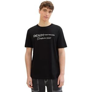 TOM TAILOR Denim T-shirt pour homme, 29999 - Noir., L