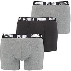 PUMA 3P Boxershorts voor heren (3 stuks), Grijs Combo