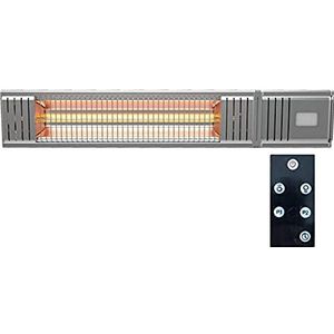 Millarco Golden-Tube 58628 Elektrische terrasverwarmer infrarood met afstandsbediening voor wandmontage balkon veranda