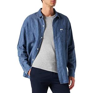 Wrangler overhemd heren, indigo licht