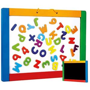 Bino - 83651 - Wandbord - magnetisch met letters - zwart en wit