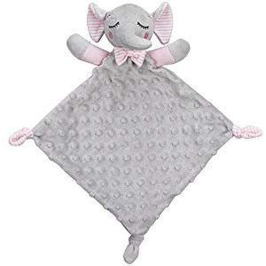 Interbaby Olifant knuffeldier in roze voor baby's in doos 1 stuk